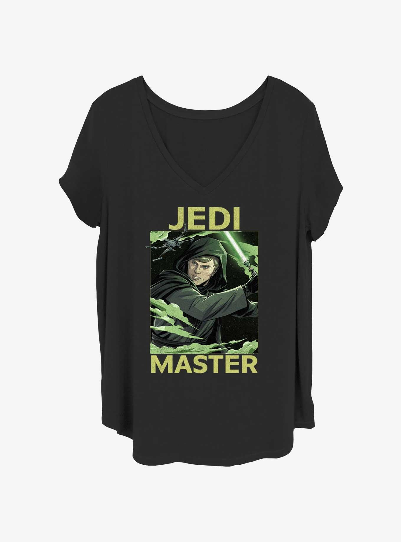 Star Wars The Mandalorian Jedi Master Luke Skywalker Poster Girls T-Shirt Plus Size, , hi-res