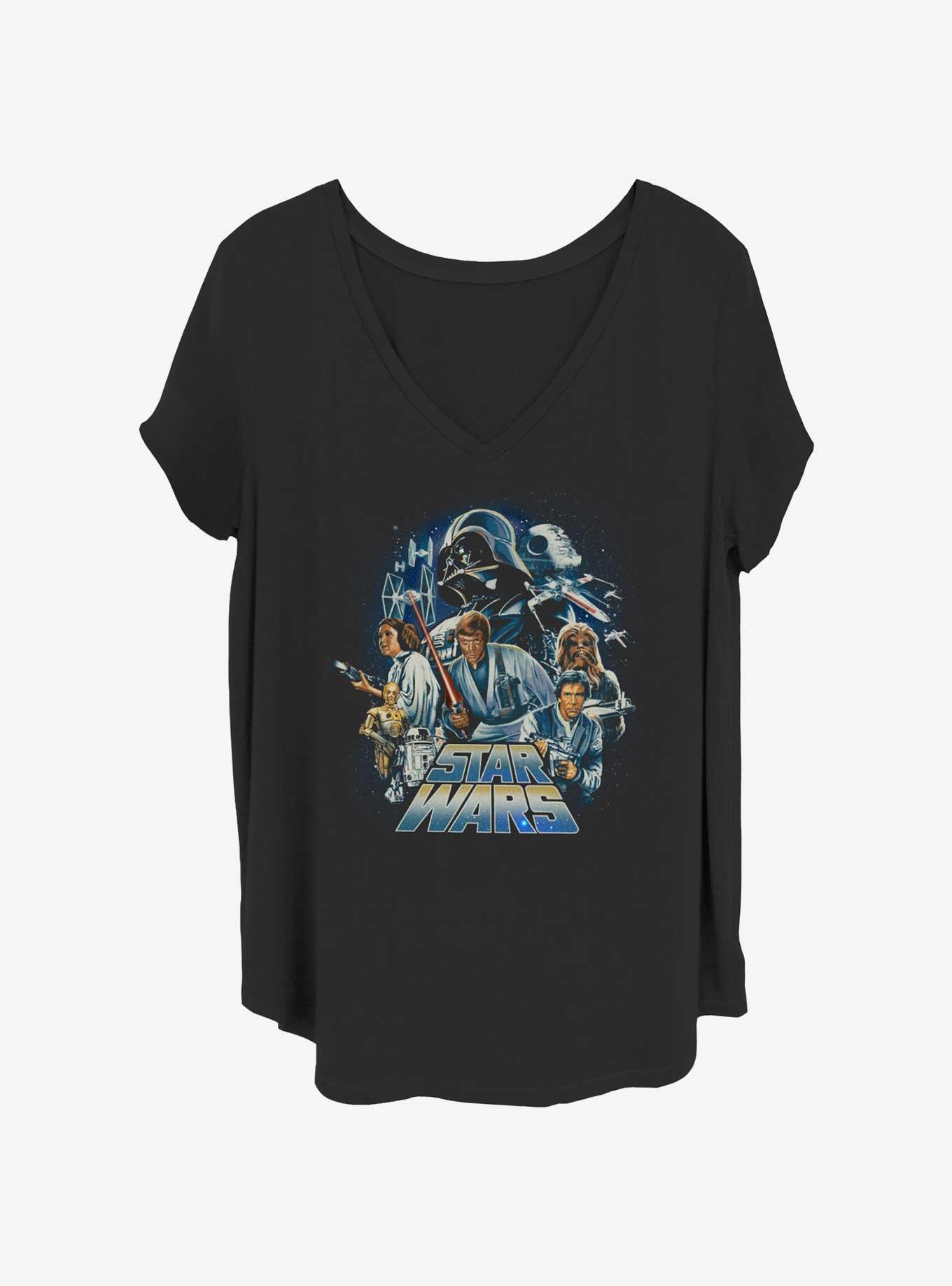 Star Wars Classics Poster Girls T-Shirt Plus Size, , hi-res