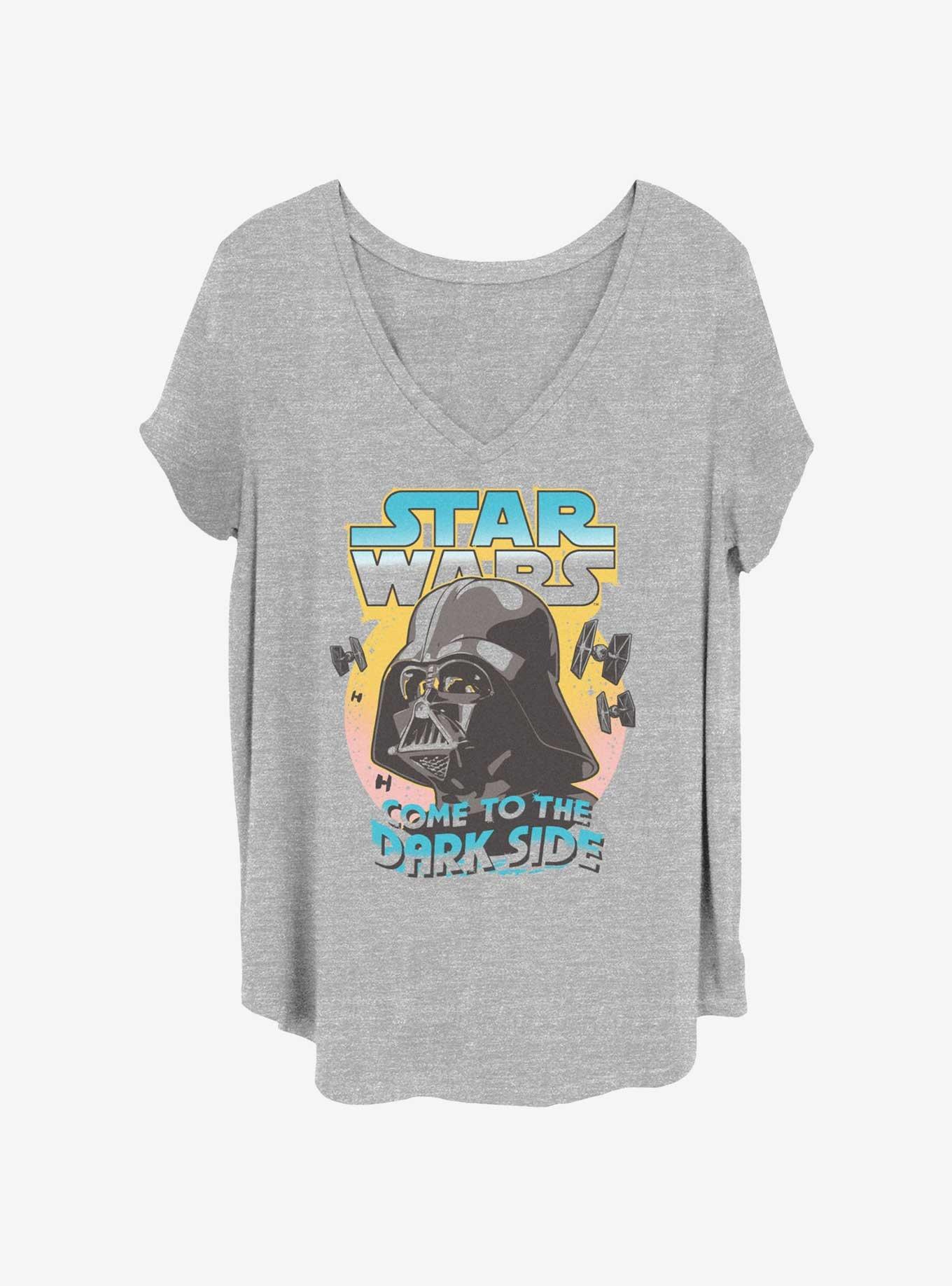 Star Wars Darth Vader Come To The Dark Side Girls T-Shirt Plus Size, HEATHER GR, hi-res