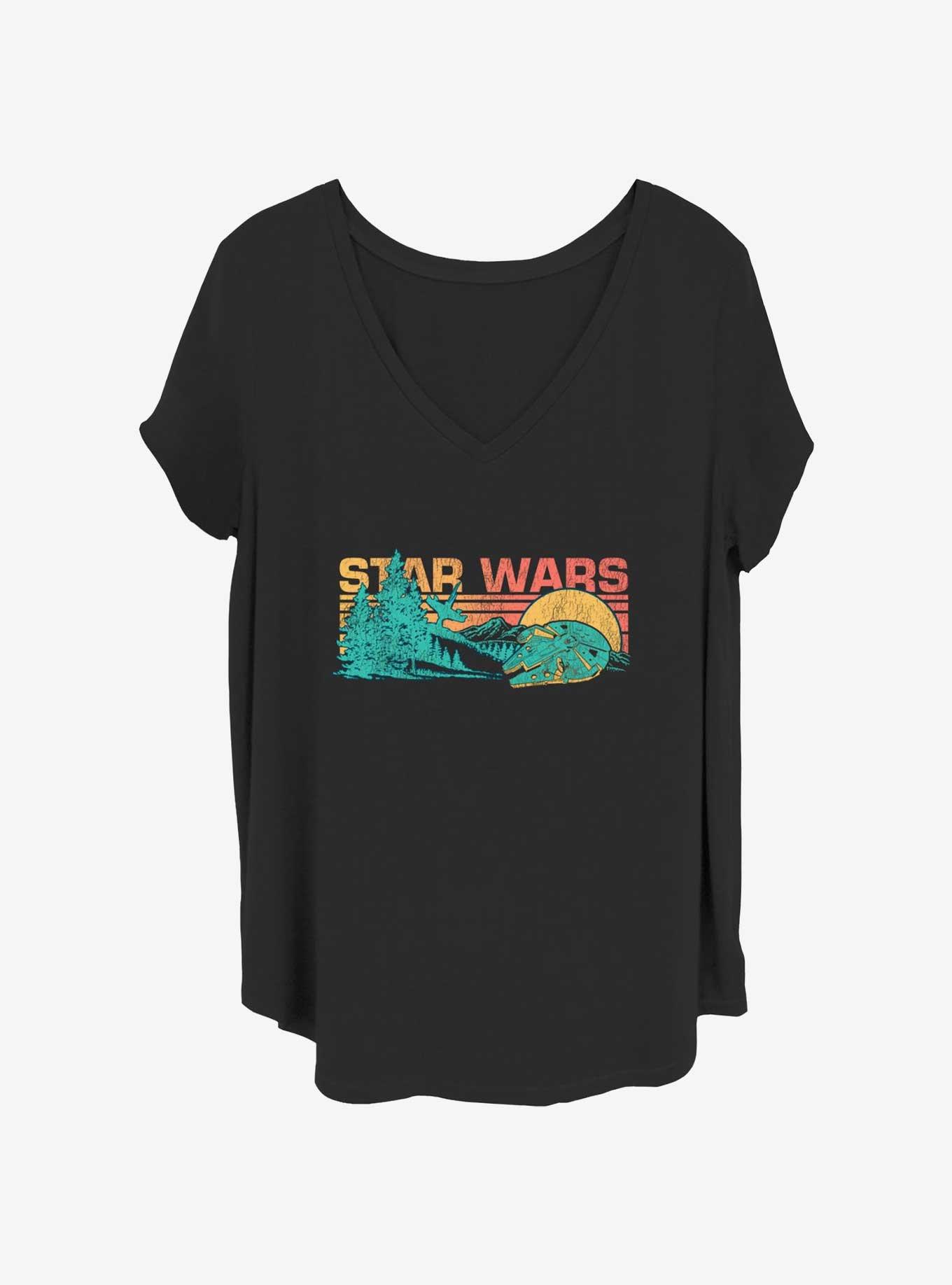 Star Wars Falcon Forest Girls T-Shirt Plus Size