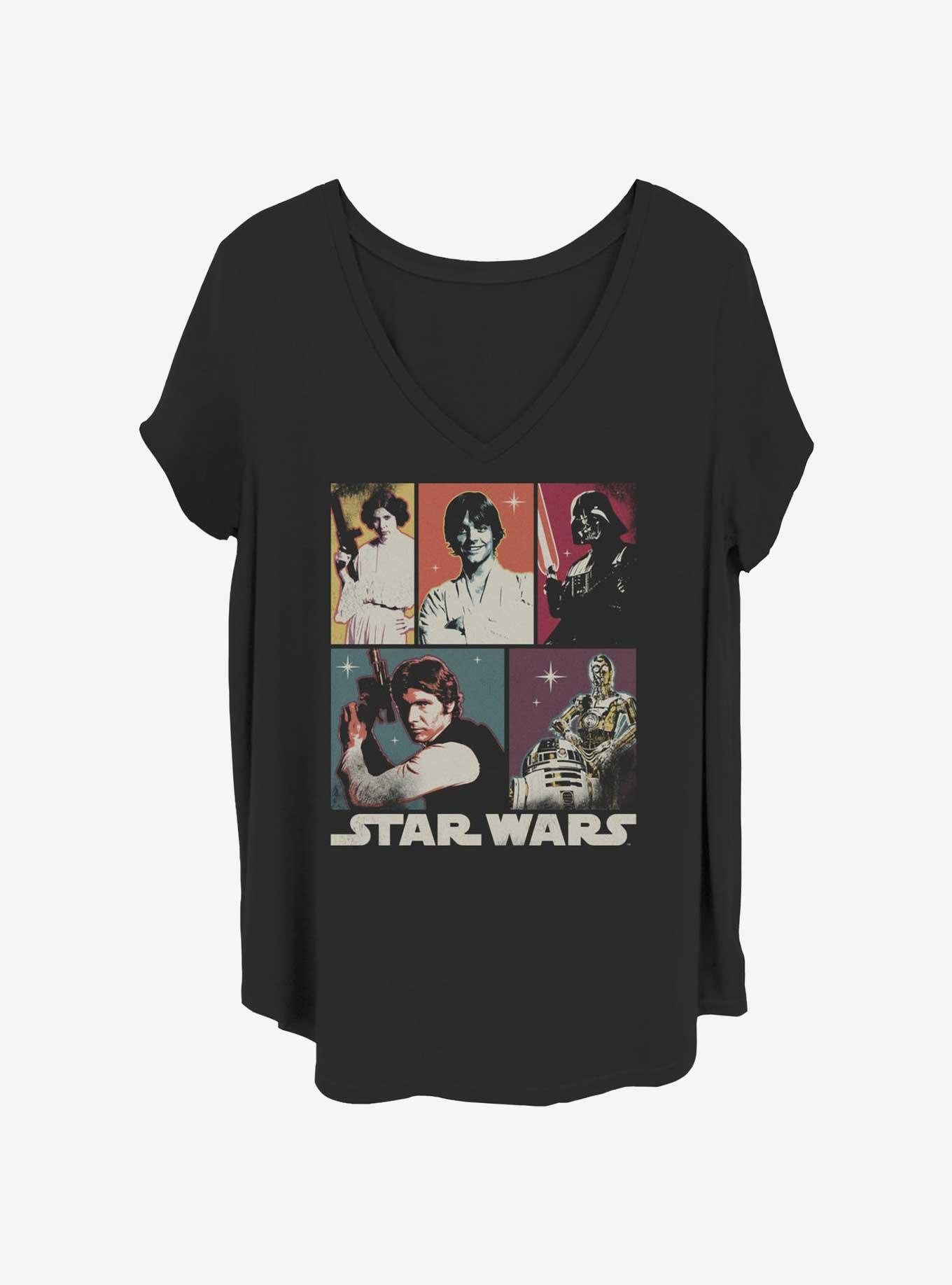 Star Wars Galactic Bunch Poster Girls T-Shirt Plus Size, BLACK, hi-res
