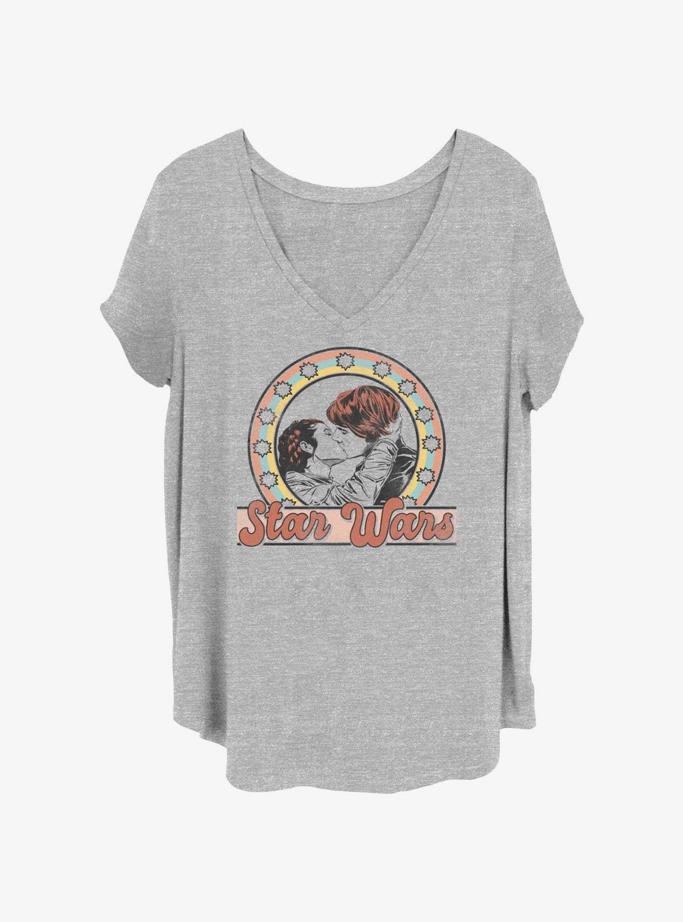 Star Wars Han Solo & Princess Leia Kiss Girls T-Shirt Plus Size, , hi-res