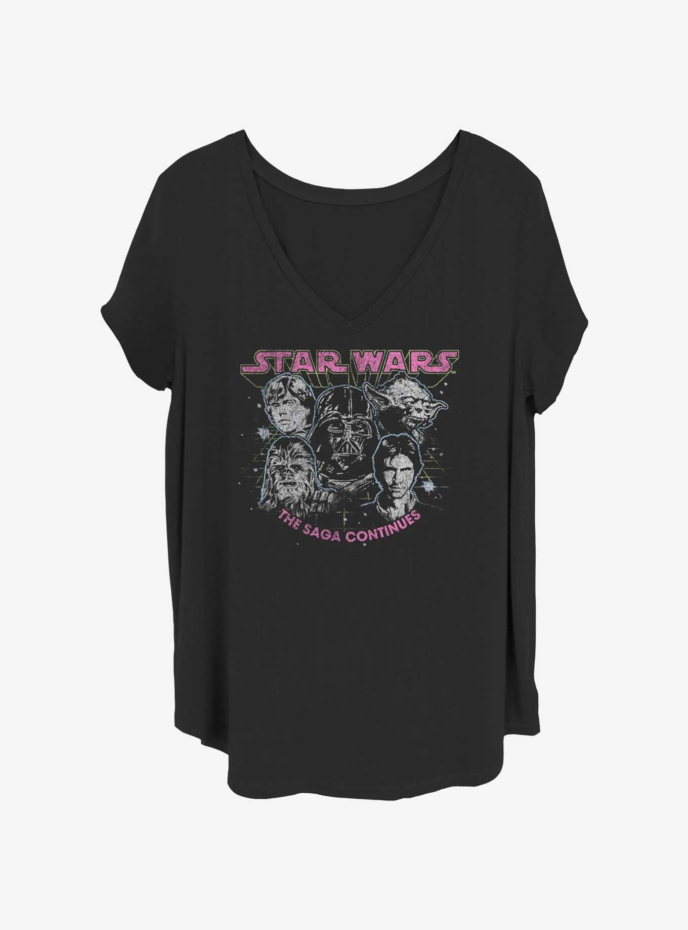 Star Wars The Faces of the Galaxy Girls T-Shirt Plus Size, , hi-res