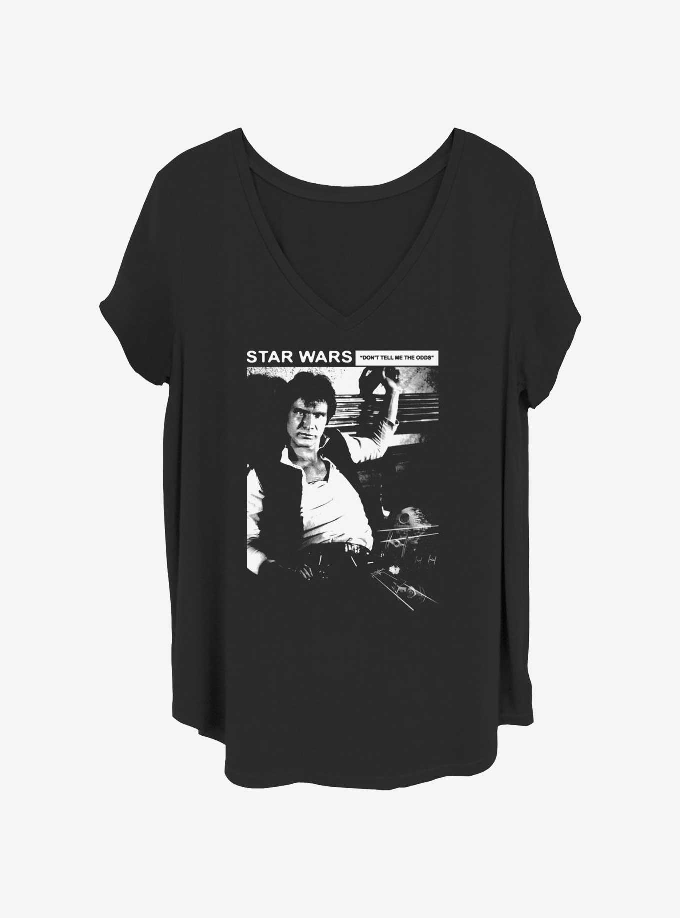 Star Wars Grunge Solo Poster Girls T-Shirt Plus Size, BLACK, hi-res
