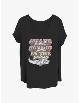 Star Wars Fastest Hunk of Junk Millennium Falcon Girls T-Shirt Plus Size, , hi-res