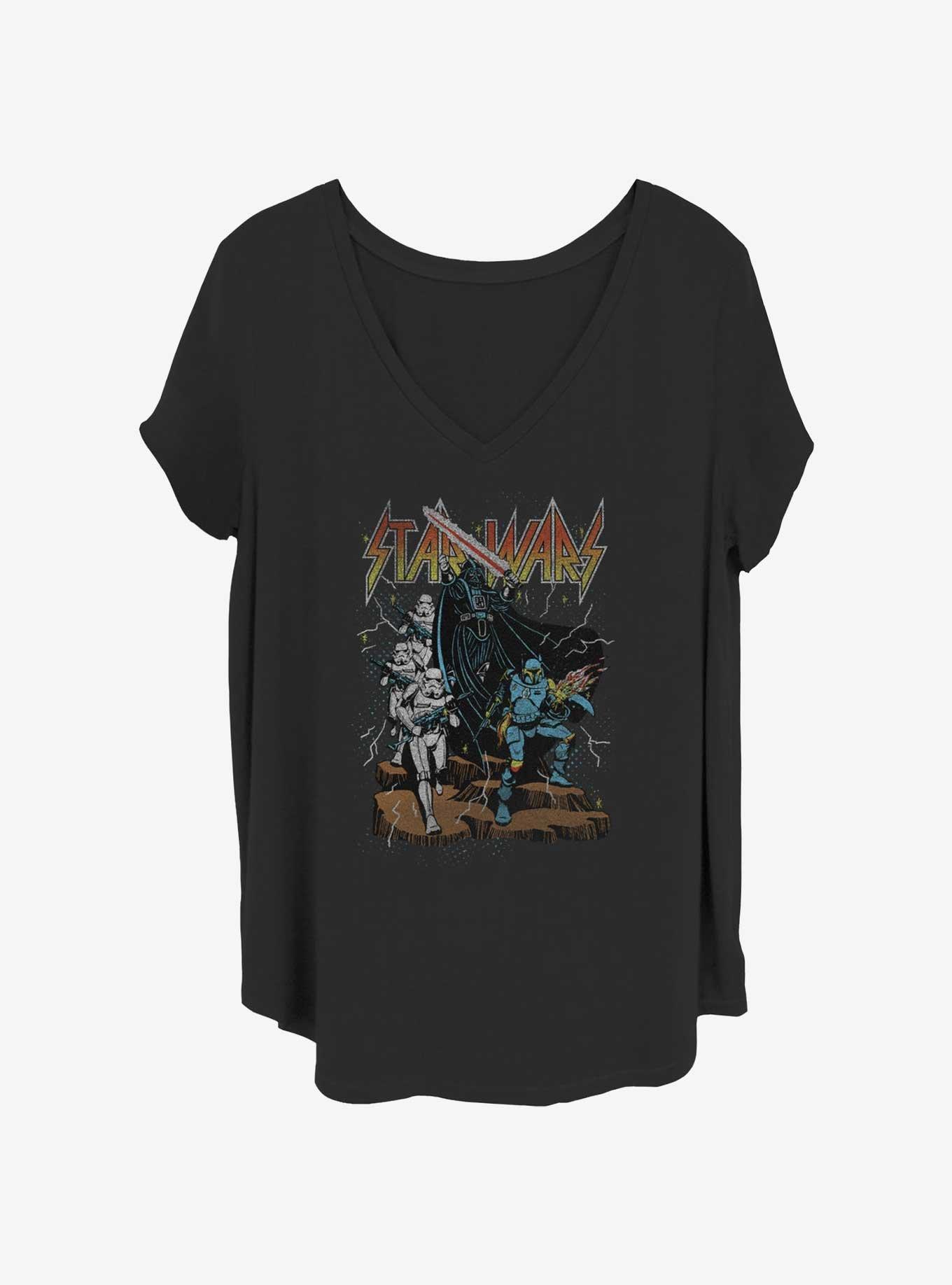Star Wars Metal Wars Girls T-Shirt Plus Size, BLACK, hi-res