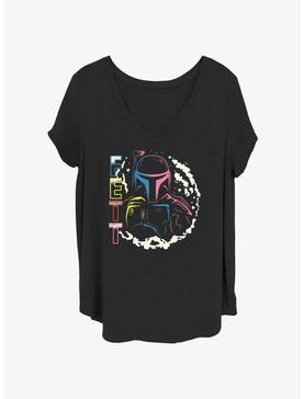Star Wars Neon Boba Fett Girls T-Shirt Plus Size, , hi-res