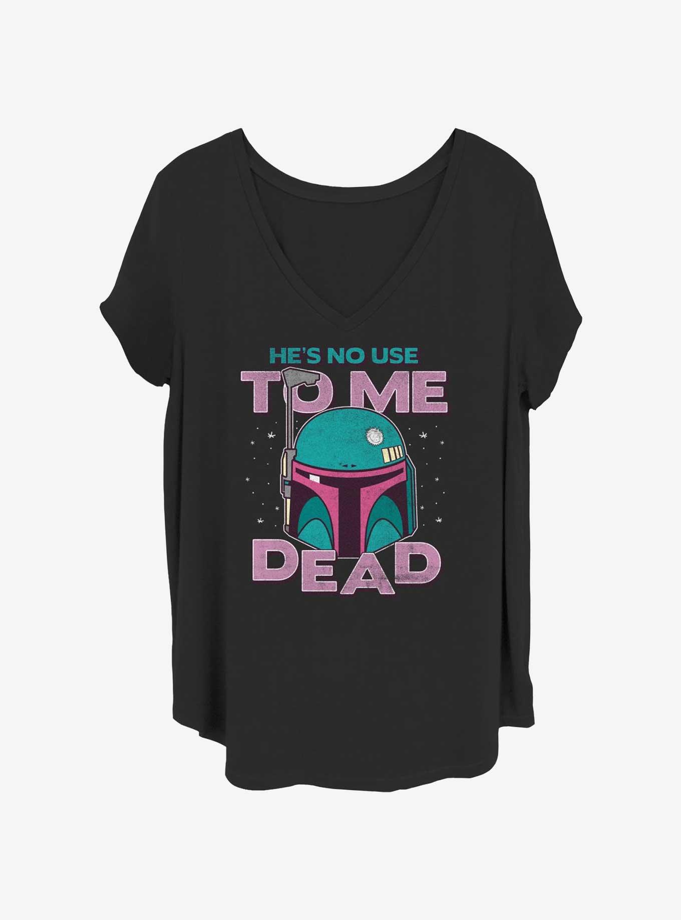 Star Wars He's No Use To Me Dead Girls T-Shirt Plus Size, BLACK, hi-res