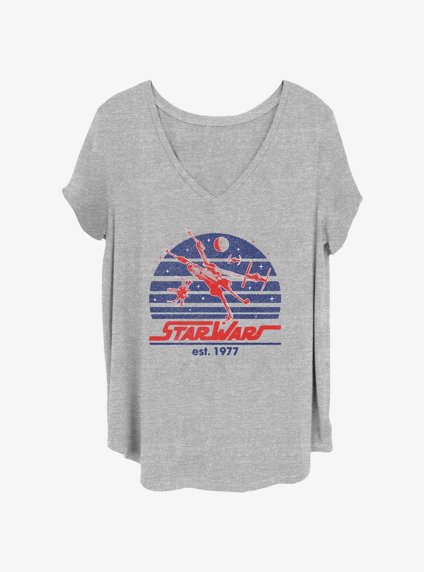 Star Wars Retro X-Wing Logo Girls T-Shirt Plus Size, , hi-res
