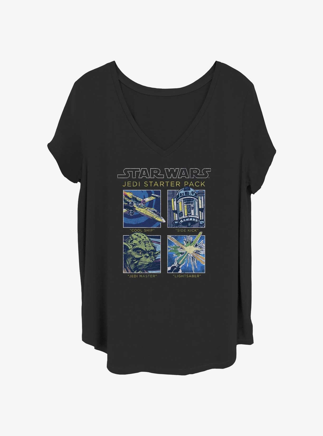 Star Wars Jedi Starter Pack Girls T-Shirt Plus Size, BLACK, hi-res