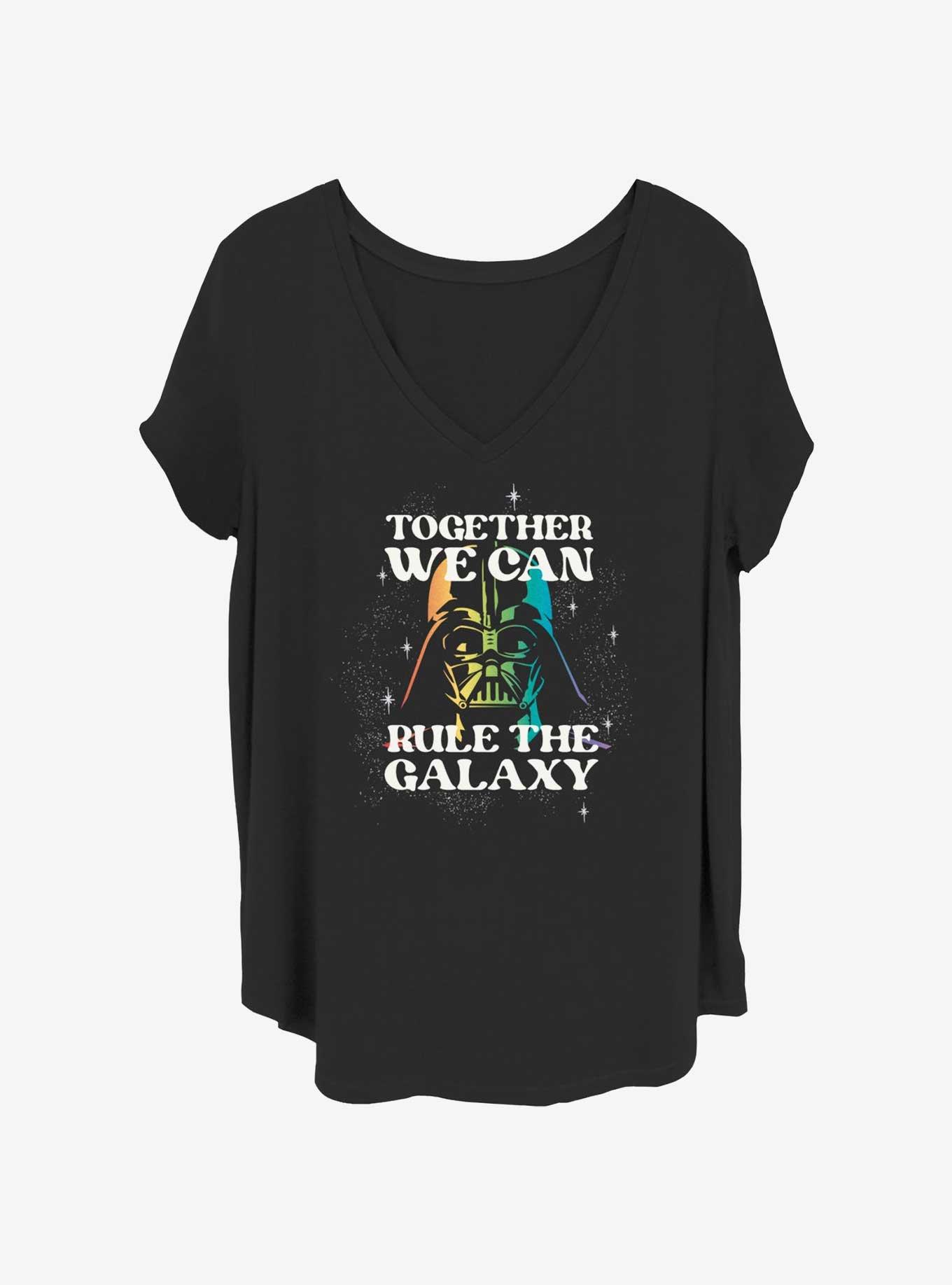 Star Wars Together We Can Rule The Galaxy Girls T-Shirt Plus Size, BLACK, hi-res