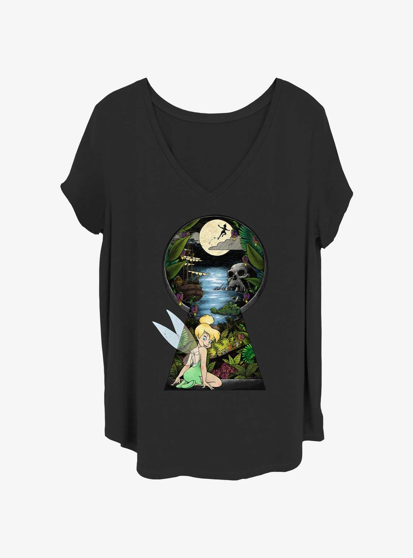 Disney Tinker Bell Keyhole To Neverland Girls T-Shirt Plus Size, , hi-res