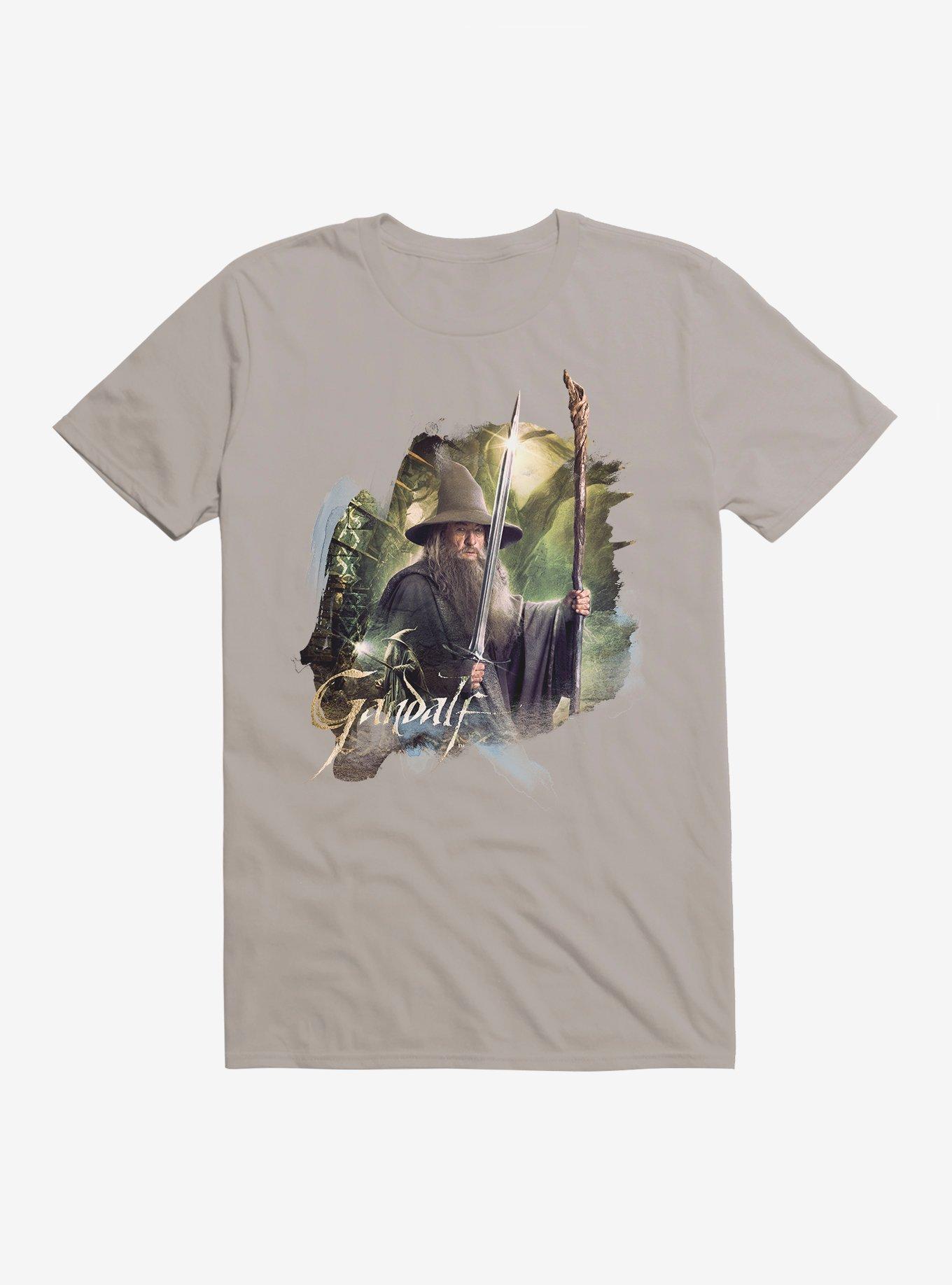 The Hobbit: The Desolation Of Smaug Gandalf T-Shirt, LIGHT GREY, hi-res