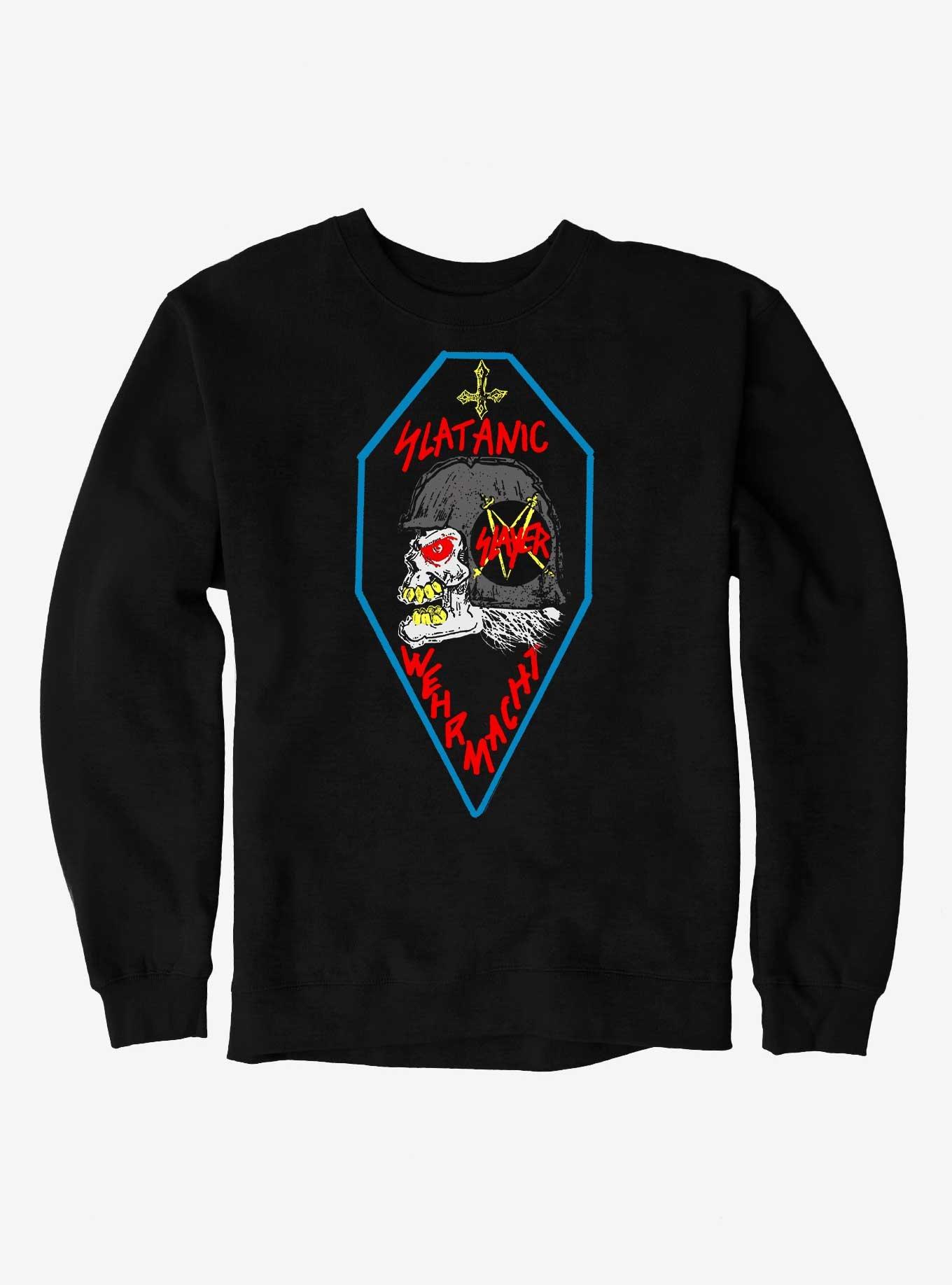 Slayer Slatanic Wehrmacht Sweatshirt, BLACK, hi-res