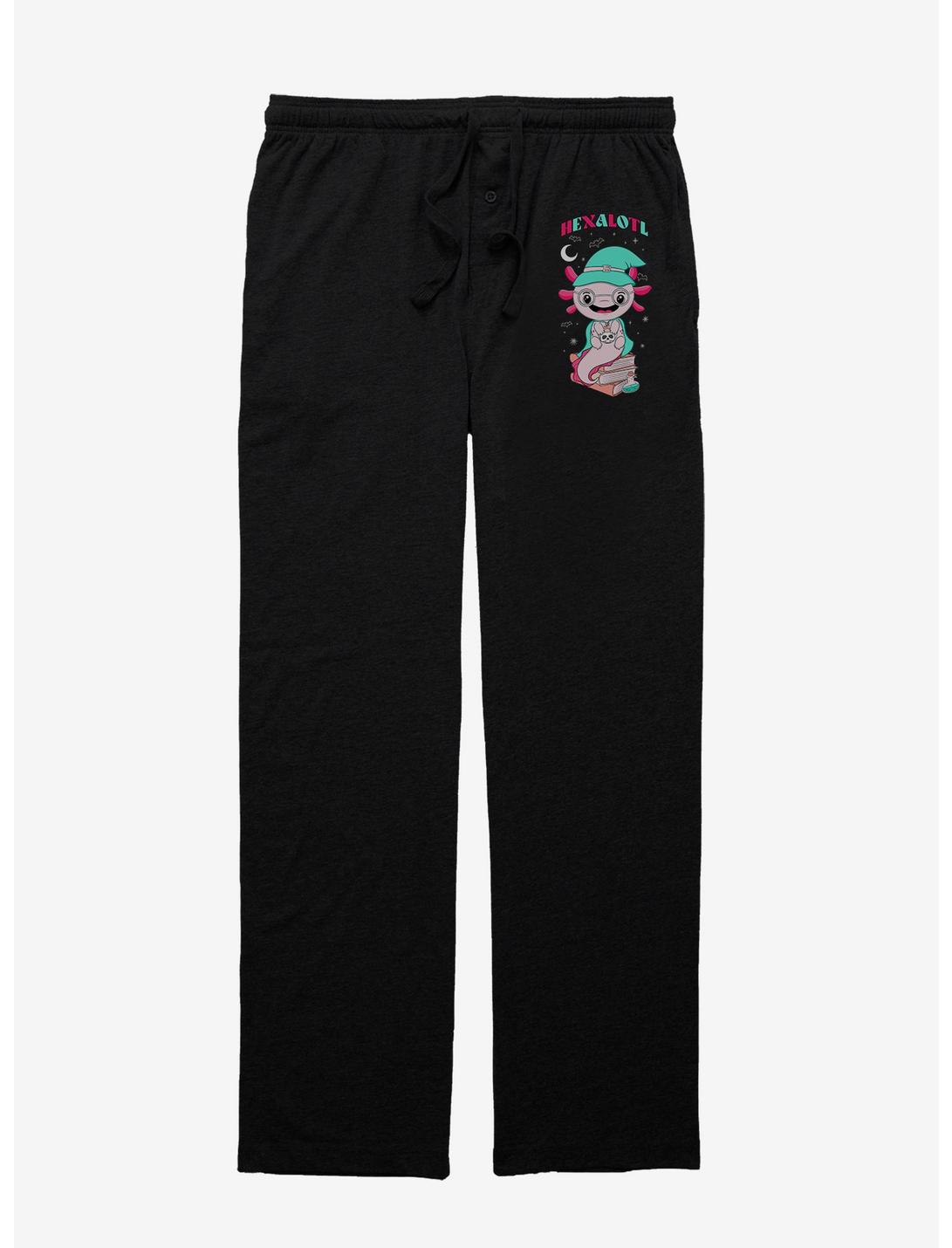 Axolotl Hexalotl Pajama Pants, BLACK, hi-res