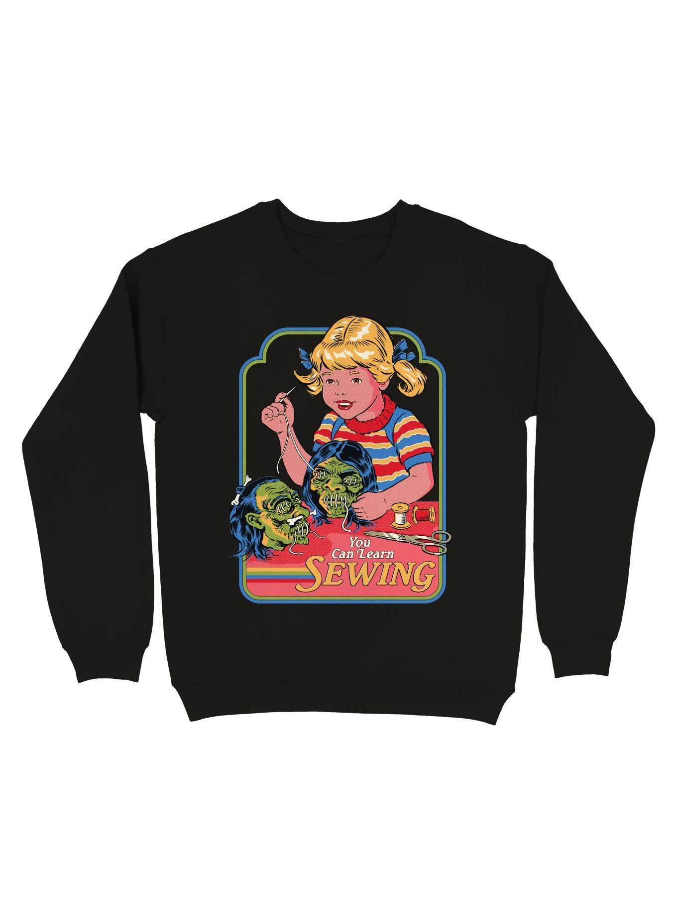 You Can Learn Sewing Sweatshirt By Steven Rhodes, , hi-res