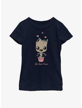 Marvel Guardians of the Galaxy Baby Groot Let Love Grow Youth Girls T-Shirt, , hi-res