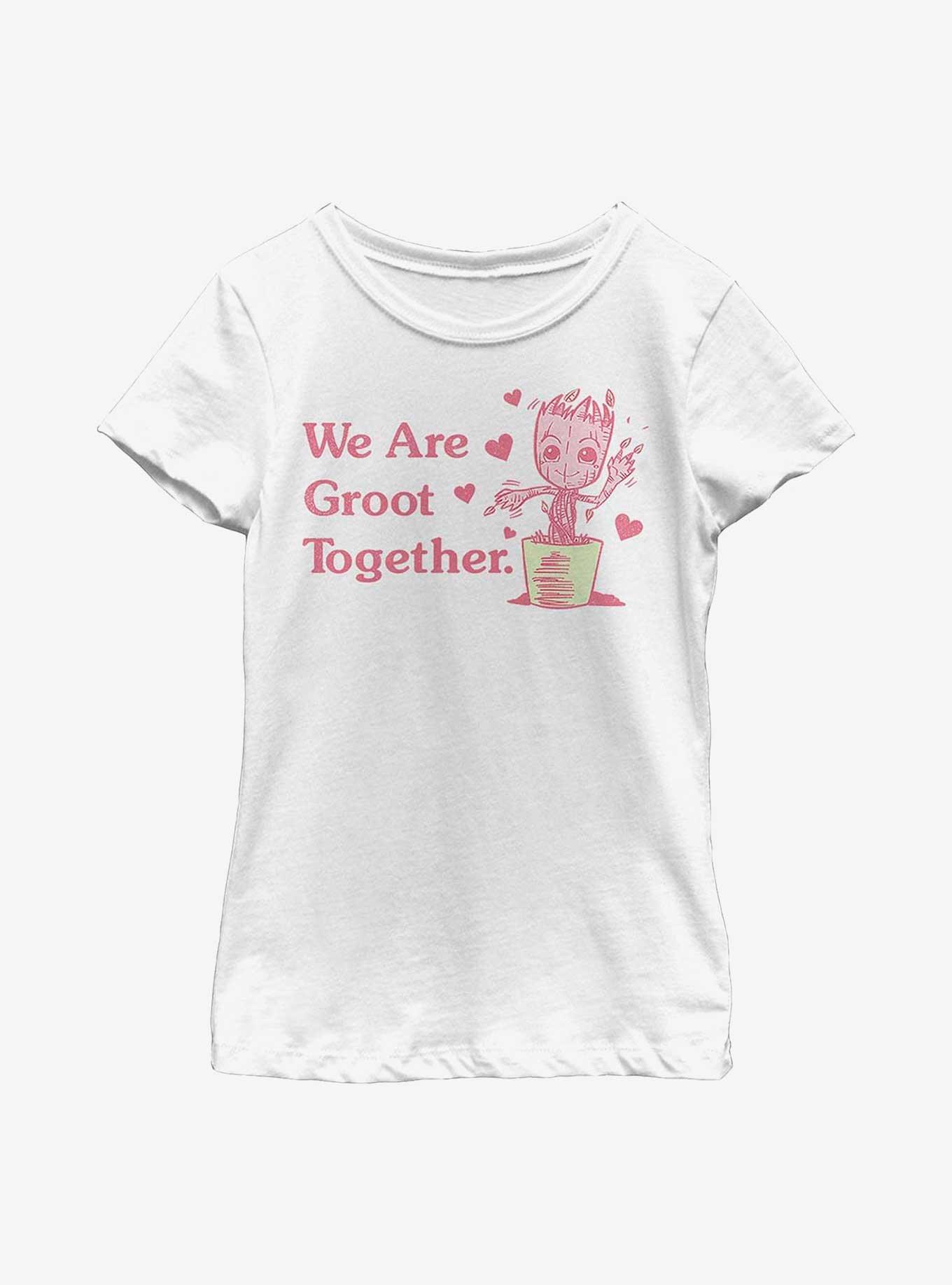 Marvel Guardians of the Galaxy We Are Groot Together Youth Girls T-Shirt, , hi-res