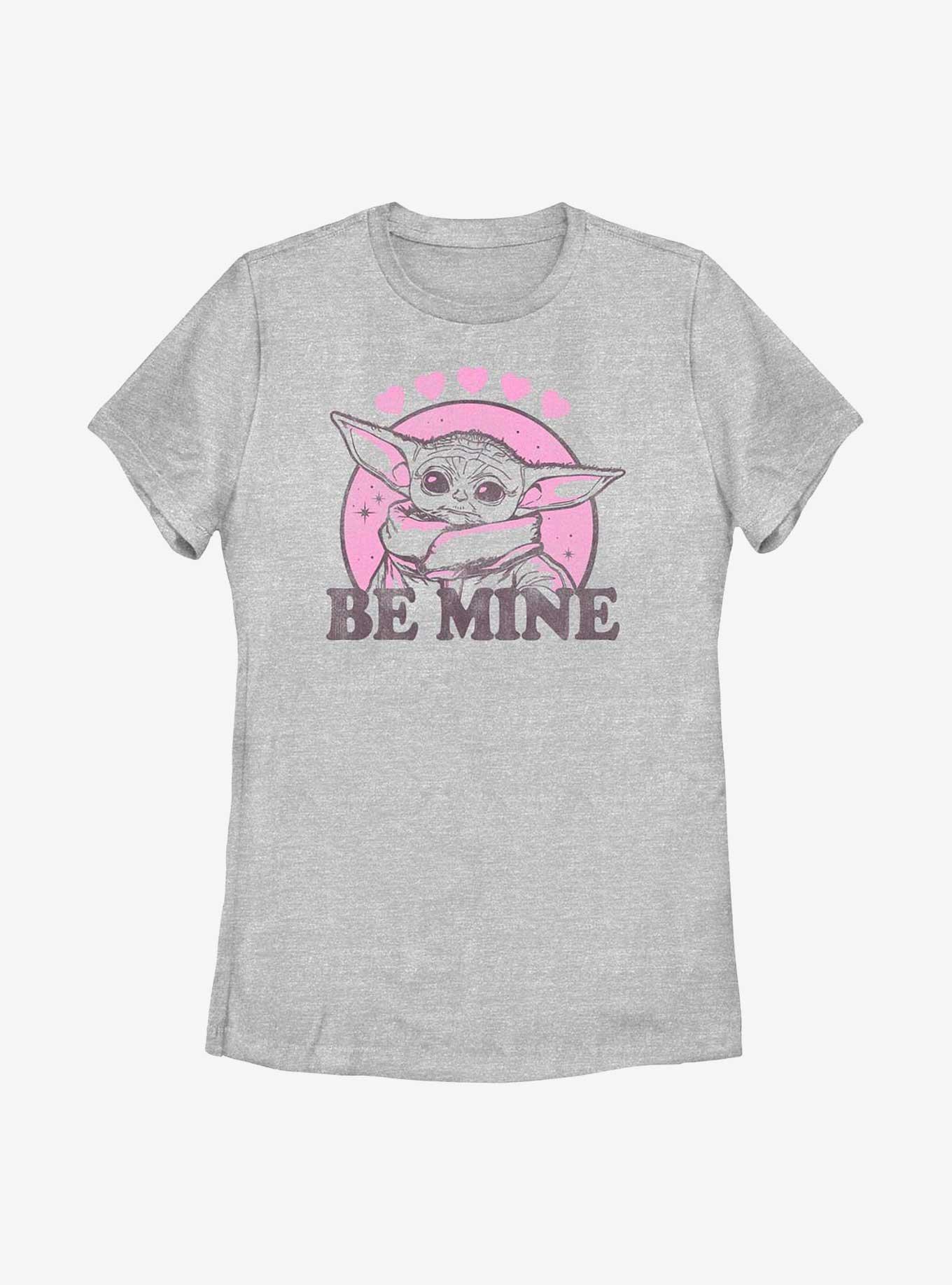 Star Wars The Mandalorian Grogu Be Mine Womens T-Shirt, ATH HTR, hi-res