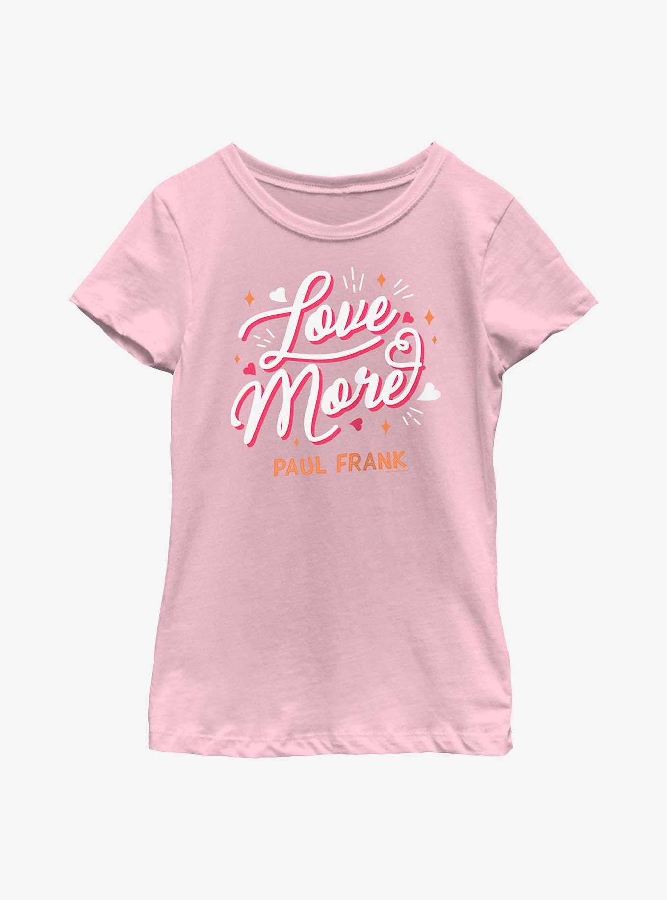 Paul Frank Love More Youth Girls T-Shirt, PINK, hi-res