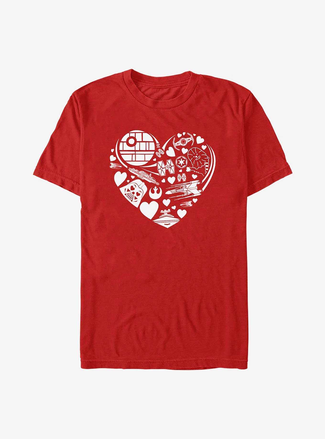 Star Wars Heart Ships Icons T-Shirt, , hi-res