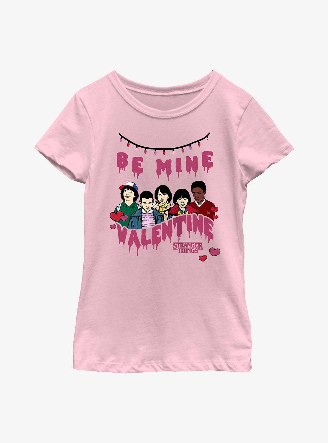 Stranger Things Be Mine Valentine Youth Girls T-Shirt, , hi-res