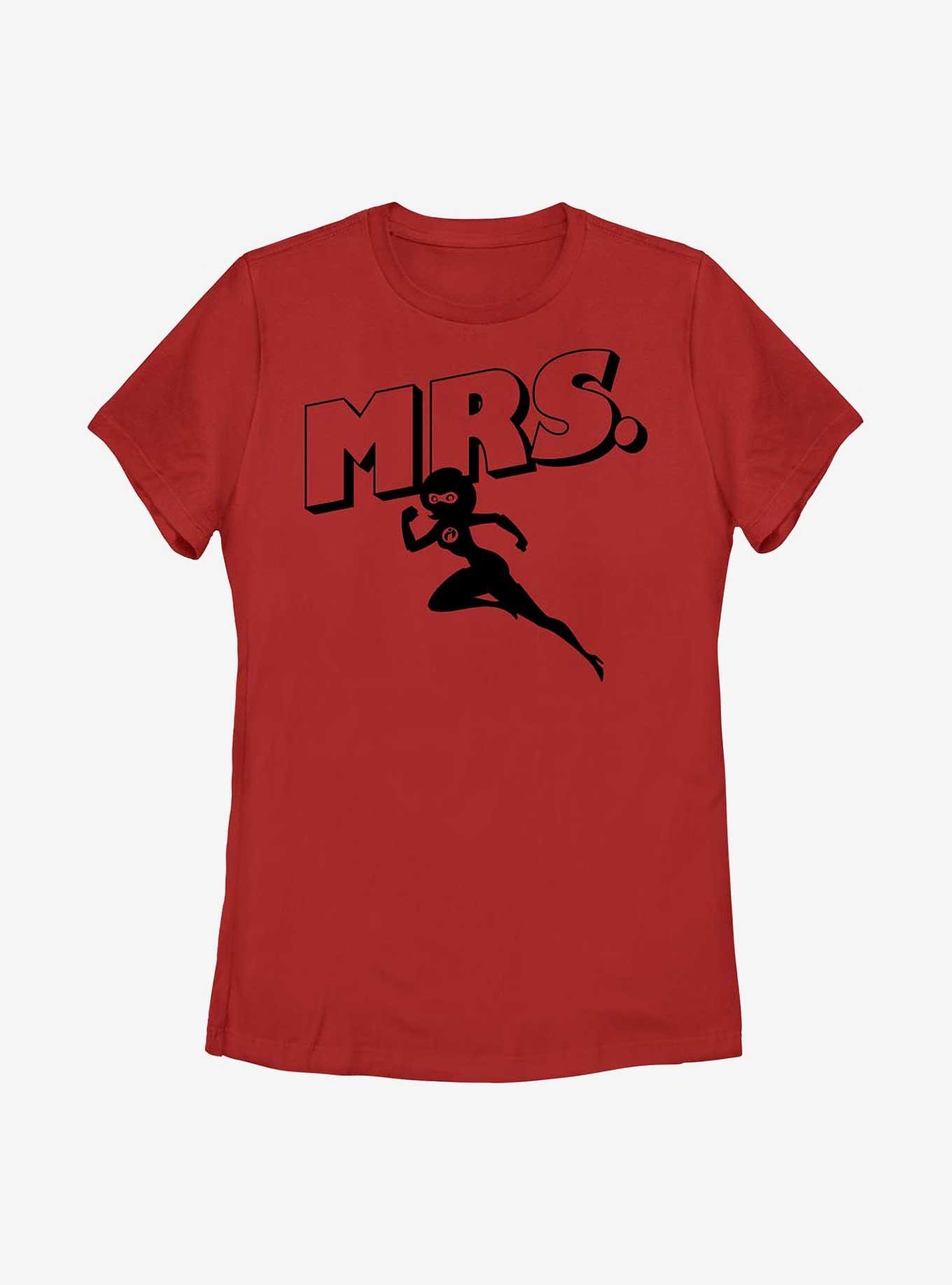 Disney Pixar Incredibles Mrs. Incredible Shadow Womens T-Shirt, RED, hi-res
