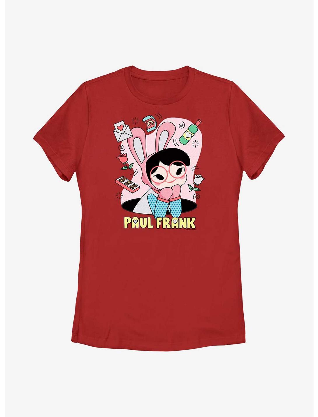 Paul Frank Bunny Girl Valentine Womens T-Shirt, RED, hi-res