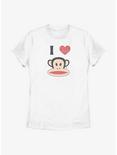 Paul Frank I Heart Monkey Womens T-Shirt, WHITE, hi-res