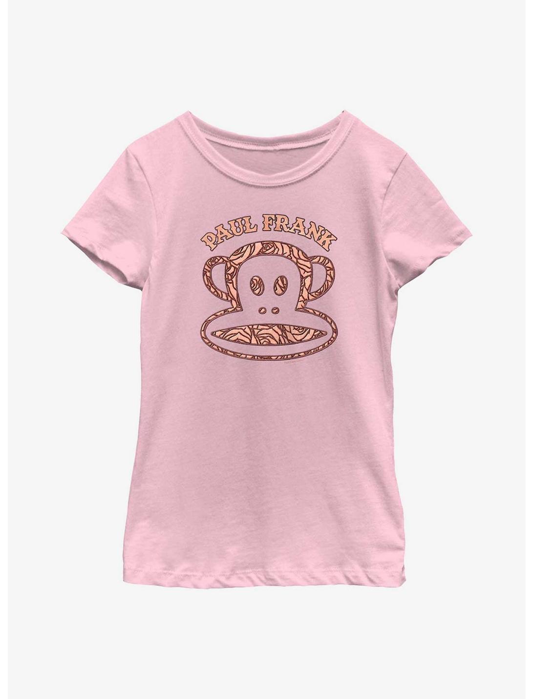 Paul Frank Monkey Face Icon Youth Girls T-Shirt, PINK, hi-res