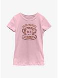 Paul Frank Monkey Face Icon Youth Girls T-Shirt, PINK, hi-res