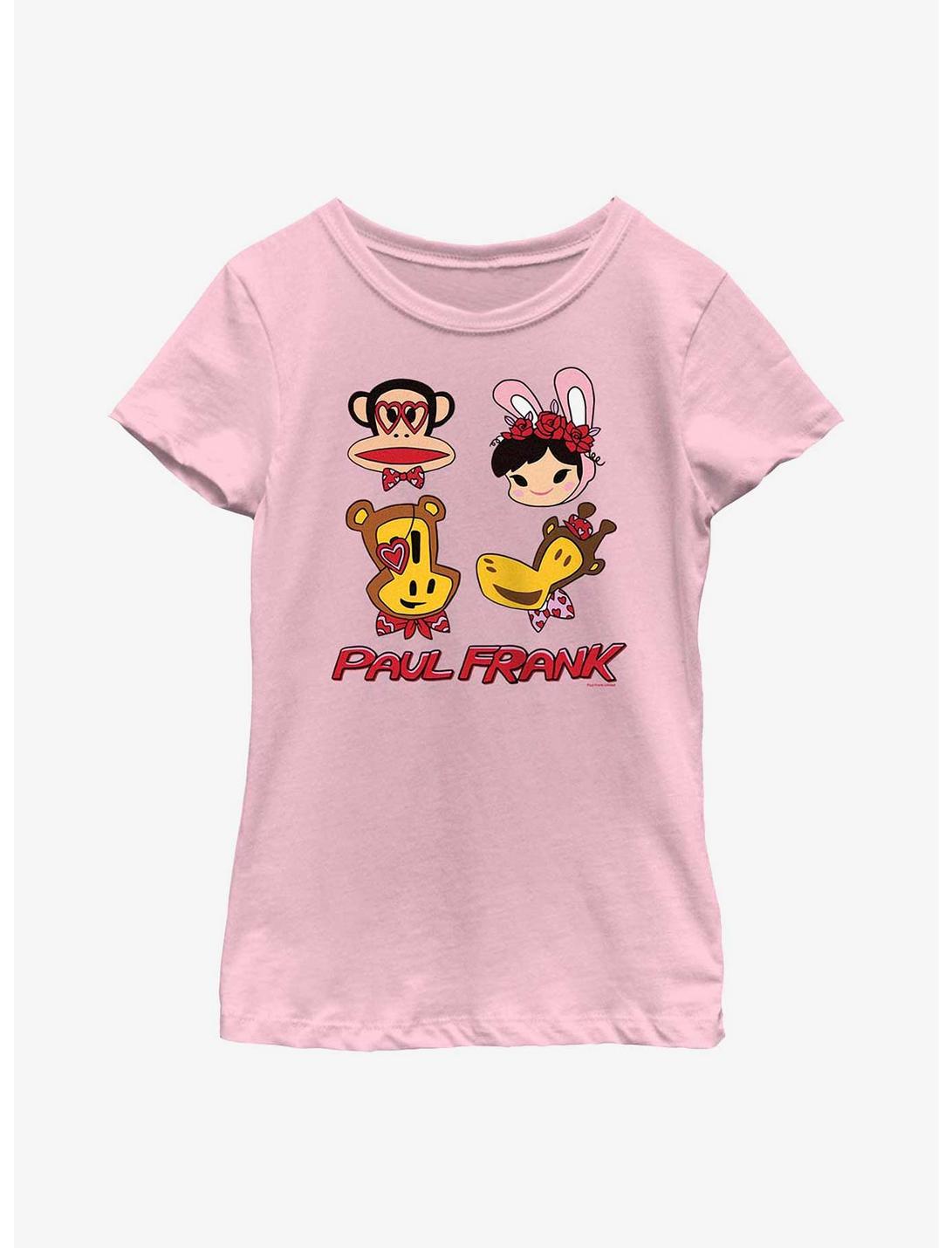 Paul Frank Valentine's Characters Youth Girls T-Shirt, PINK, hi-res