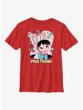 Paul Frank Bunny Girl Valentine Youth T-Shirt, RED, hi-res