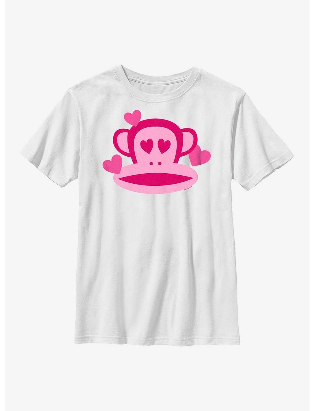 Paul Frank Julius Monkey Heart Youth T-Shirt, WHITE, hi-res