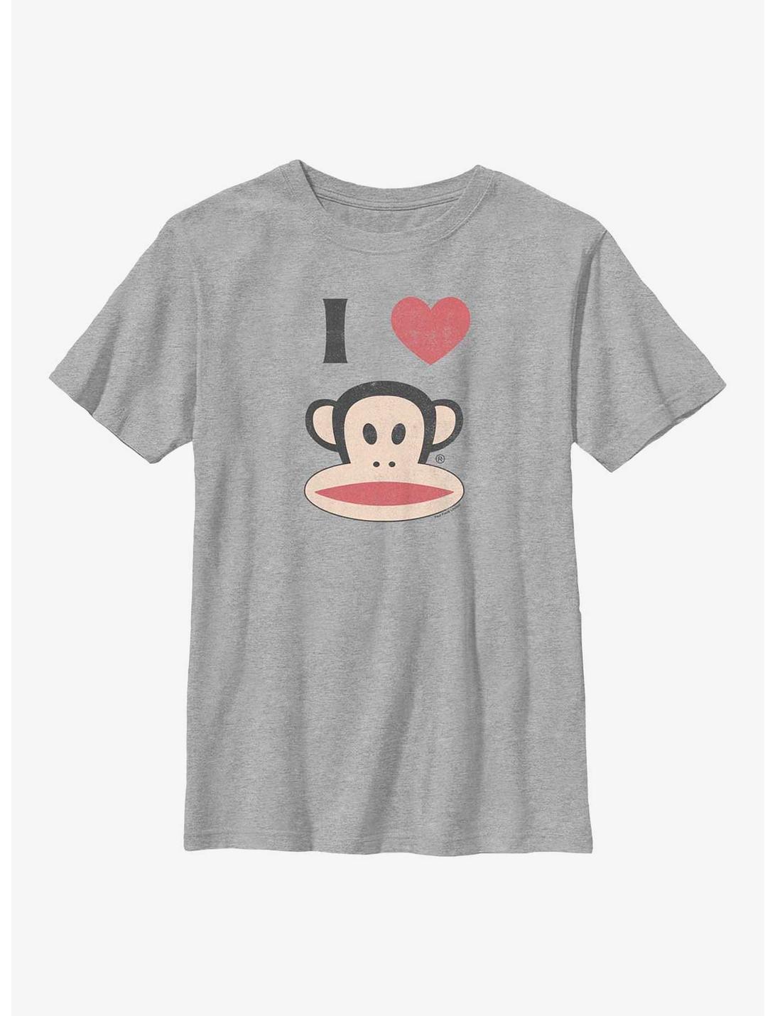 Paul Frank I Heart Monkey Youth T-Shirt, ATH HTR, hi-res