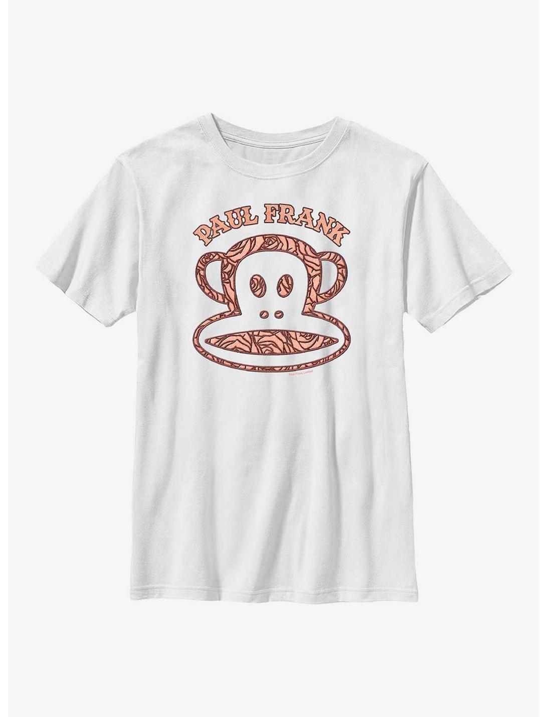 Paul Frank Monkey Face Icon Youth T-Shirt, WHITE, hi-res