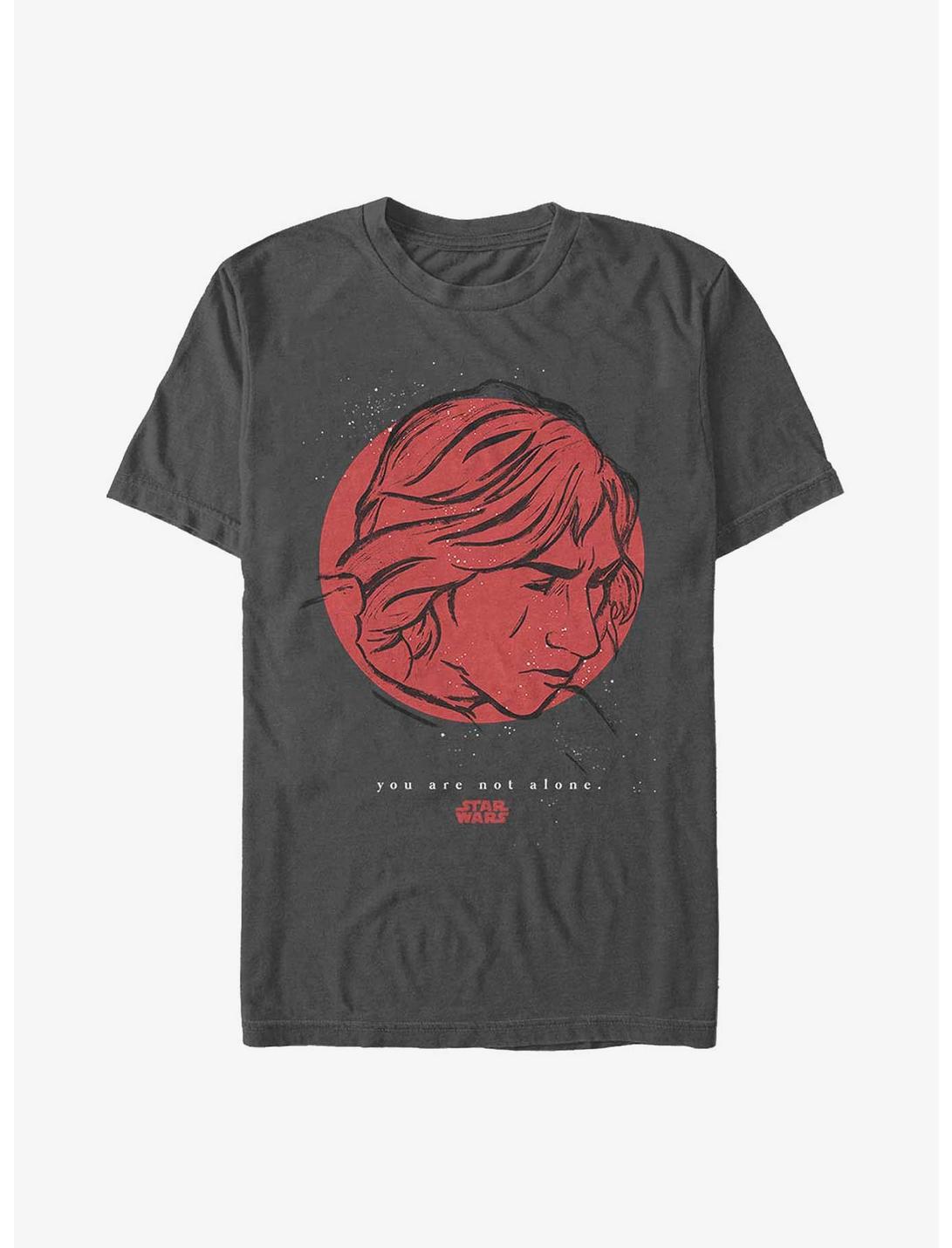 Star Wars: Episode VIII - The Last Jedi Kylo Ren You Are Not Alone T-Shirt, CHARCOAL, hi-res