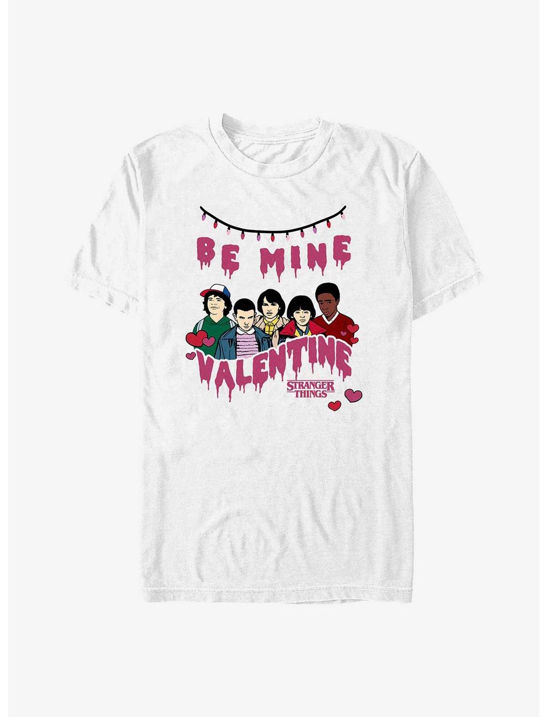 Stranger Things Be Mine Valentine T-Shirt, WHITE, hi-res
