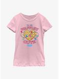 Stranger Things Heart Waffley Cute Youth Girls T-Shirt, PINK, hi-res