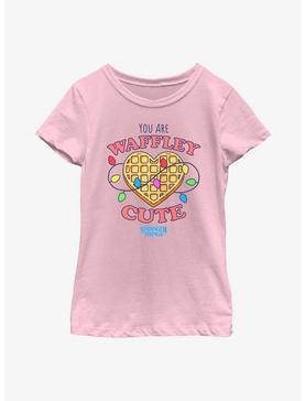 Stranger Things Heart Waffley Cute Youth Girls T-Shirt, , hi-res