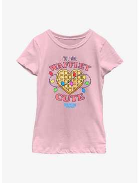 Stranger Things Heart Waffley Cute Youth Girls T-Shirt, , hi-res