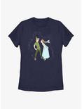 Disney Tinker Bell Peter & Wendy Kiss Womens T-Shirt, NAVY, hi-res