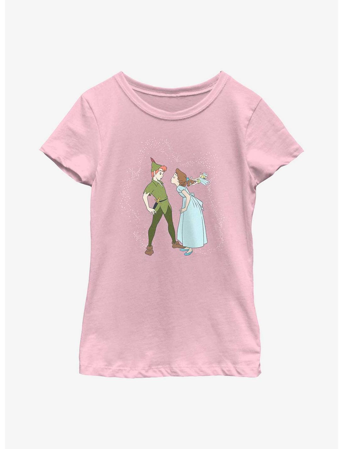 Disney Tinker Bell Peter & Wendy Kiss Youth Girls T-Shirt, PINK, hi-res