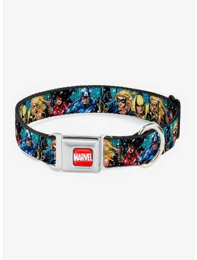 Marvel Avengers New Avengers Group Seatbelt Buckle Pet Collar, , hi-res