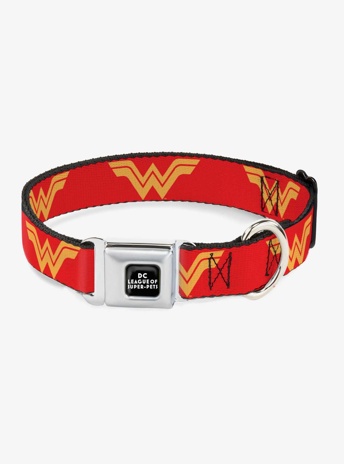 DC League Of Super Pets Wonder Woman Seatbelt Buckle Pet Collar, , hi-res