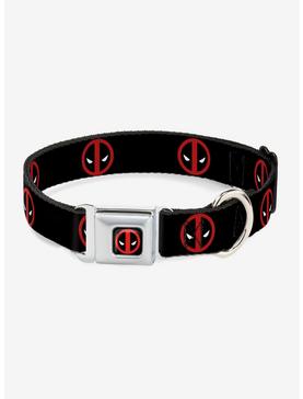 Marvel Deadpool Logo Seatbelt Buckle Pet Collar, , hi-res