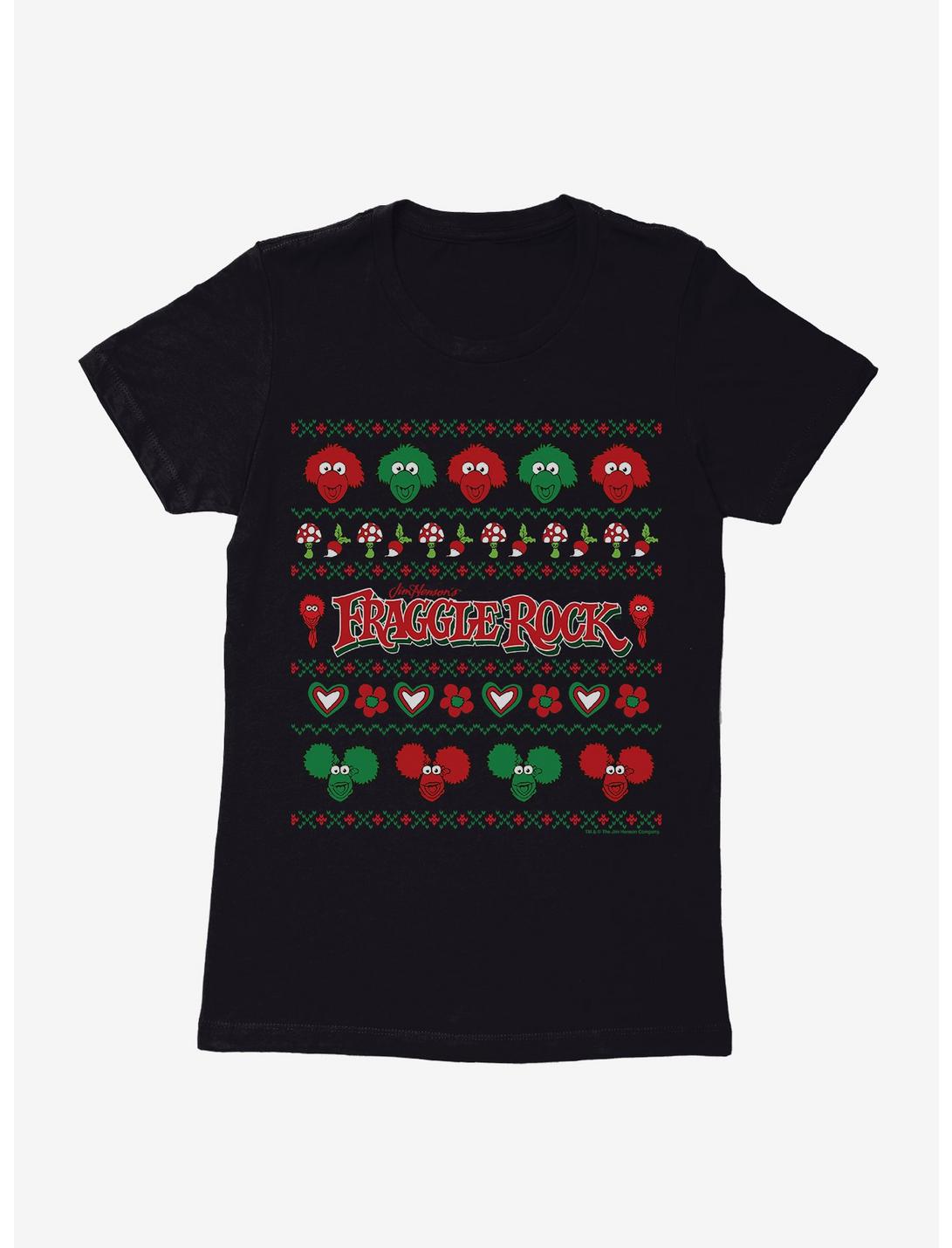 Jim Henson's Fraggle Rock Ugly Christmas Sweater Pattern Womens T-Shirt, , hi-res