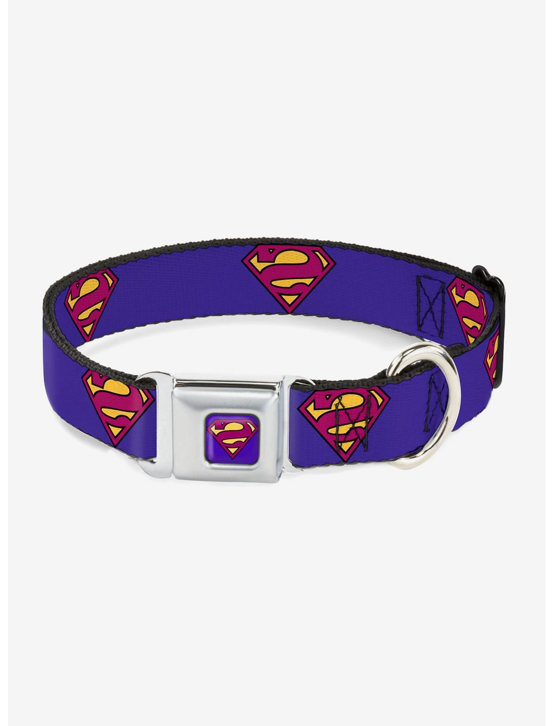 DC Comics Bizarro Logo Seatbelt Buckle Pet Collar, MULTICOLOR, hi-res