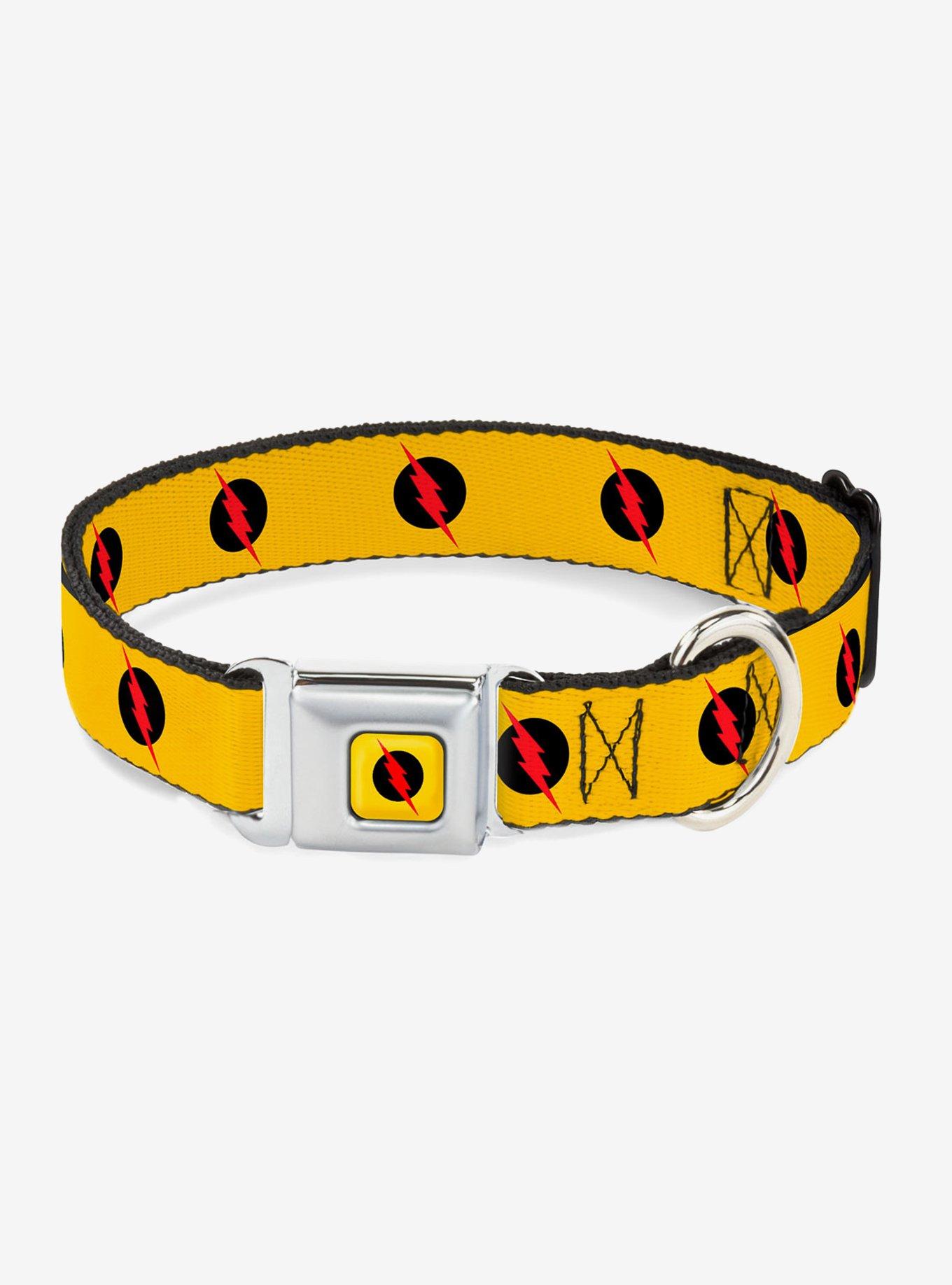 DC Comics Reverse Flash Logo Seatbelt Buckle Pet Collar, , hi-res