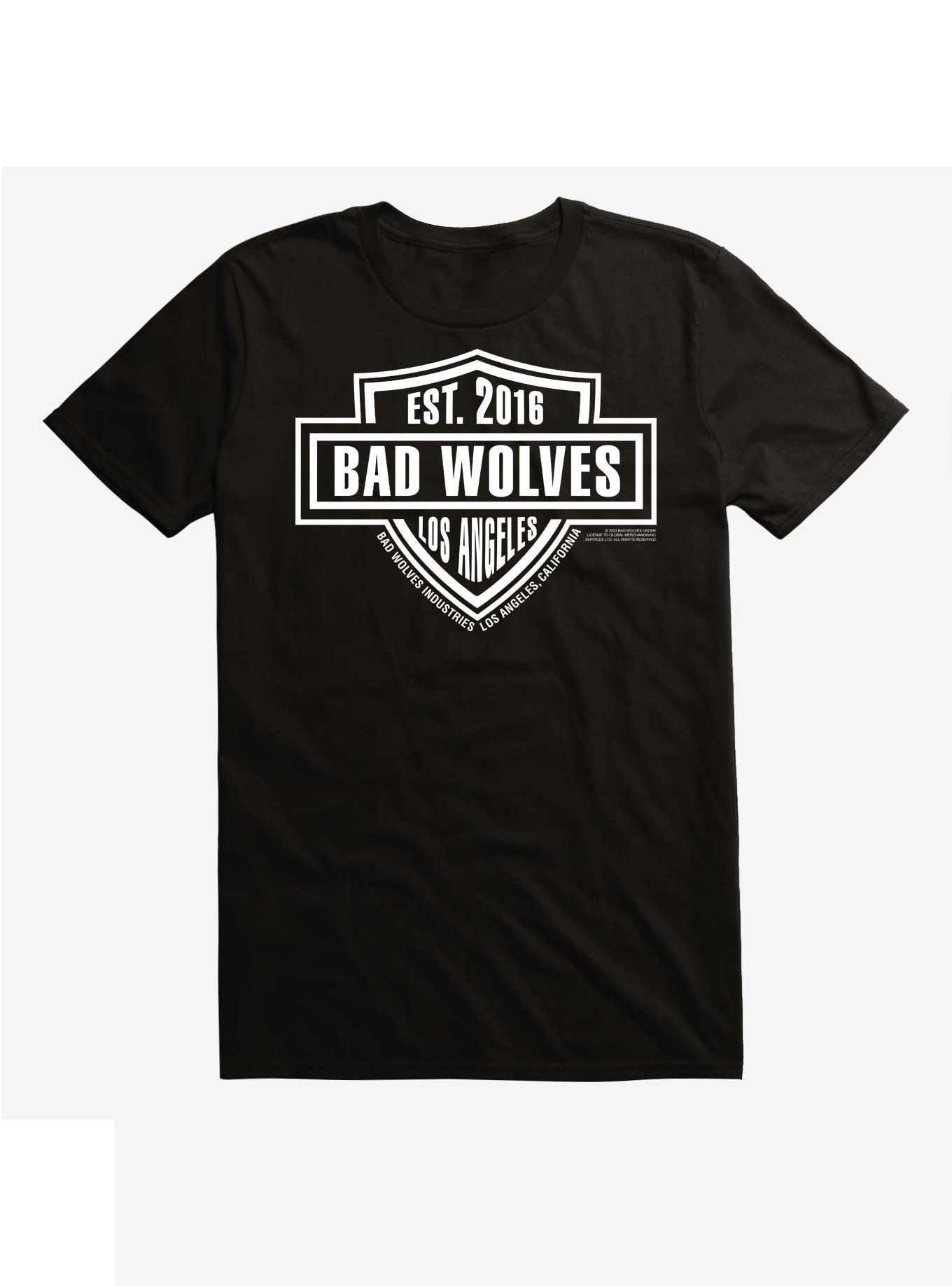 Bad Wolves MC Logo T-Shirt, BLACK, hi-res